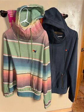 Lot of two-aviator nation ninja hoodies-size XL
